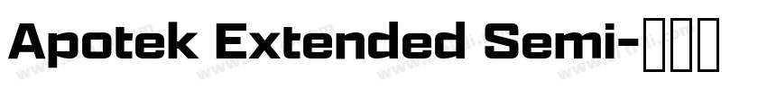 Apotek Extended Semi字体转换
